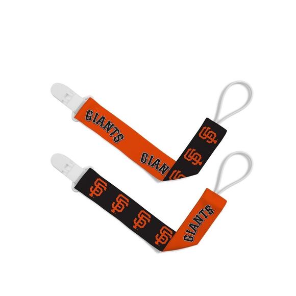 San Francisco Giants Pacifier Clips Baby Fanatic- 2 Pack - Picture 3 of 4